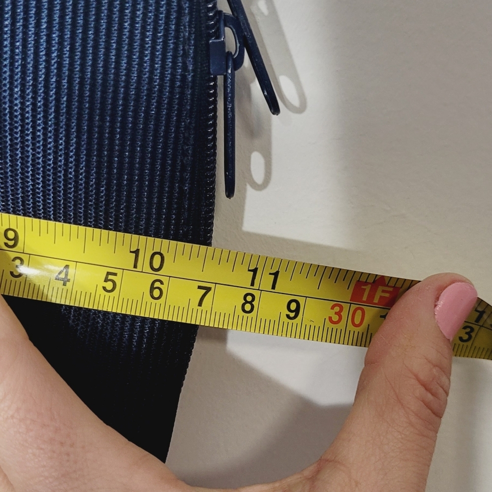 Goldco Vintage Blue Casual Cross Body Purse Shoulder Bag Zipper Conpartments - Picture 11 of 13